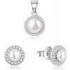 Beneto nádherná strieborná súprava šperkov s riečnymi perlami AGSET278L prívesok náušnice striebro
