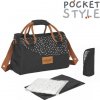 Badabulle Taška Pocketstyle Black CAMEL