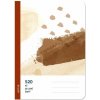 Optys Školský zošit 520 bezdrevý čistý - čokoláda