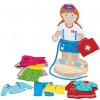 Bigjigs Toys Dřevěné provlékání oblékací holčička
