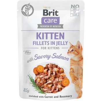 Brit Care Cat Fillets in Gravy with Savory Salmon 24 x 85 g