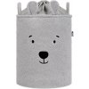 SIPO Kôš na hračky Premium Bouclé so šnúrkou 43 l Bear grey