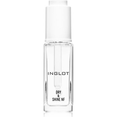 Inglot Dry & Shine NF vrchný lak na nechty pre urýchlenie zasychania laku s pipetou 9 ml
