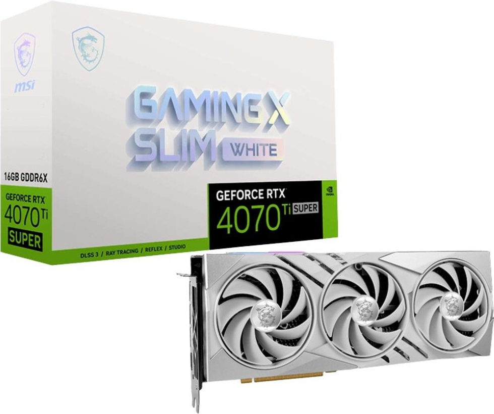 MSI GeForce RTX 4070 Ti SUPER GAMING X SLIM WHITE 16G