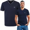 T-SHIRT Pánske Tričko s Véčkovým Výstrihom GRANÁTOVÉ Bavlnené TOOL L Pako Jeans