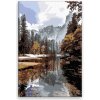 Maľovanie podľa čísel - Ticho v horách - 80x120 cm, plátno vypnuté na rám - výroba CZ