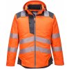 PORTWEST HI-VIS PW3 T400 / Reflexná zimná bunda do dažďa - HV oranžová/sivá XL