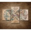 Stará mapa r.1800 - 3dielny 90x60cm