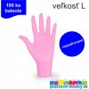 Zawmark Plus Rukavice nitrilové nepudrované Farba: Ružová, Veľkosť: L