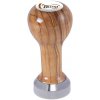 Buna café tamper, oliva, lak, SP, 41 mm, nerez mat, plochý