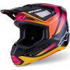 přilba SUPERTECH S-M7 RISE, ALPINESTARS (černá/žlutá/růžová fluo, vel. S)