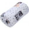 zooplus Basics útulná deka Fleece Dogs Dots - D 150 x Š 100 cm