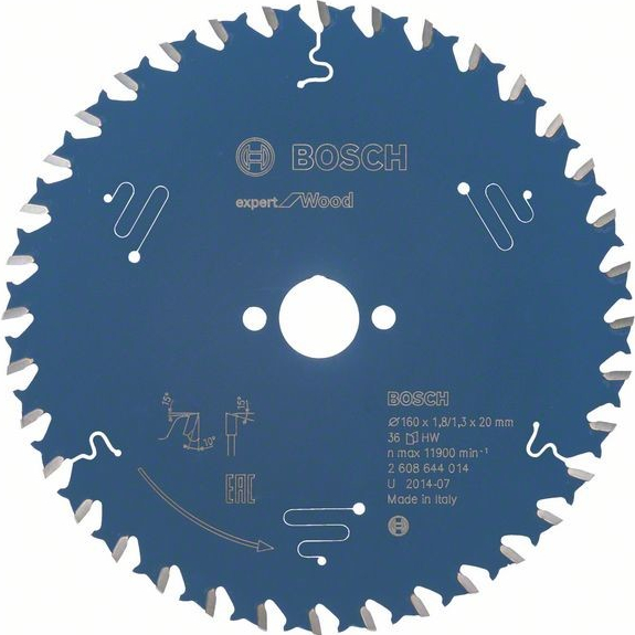 Bosch Pílový kotúč Expert for Wood, pr. 160 mm, 36 zubov, b1/1,8 (2608644014)