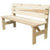 Rojaplast VIKING záhradná lavica drevená PRÍRODNÁ - 200 cm