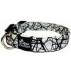 Obojok DINOFASHION Black and White softshell 45/3cm