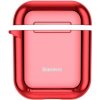 Baseus lesklý obal s príchytkou pre AirPods 1 / 2 – červený - možnosť vrátiť tovar ZADARMO do 30tich dní