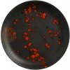 FINE DINE Plytký tanier z porcelánu 19 cm čierny Bloom