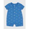 GAP 840062-00 Baby krátký overal Modrá - 0-3M