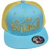 Kšiltovka BejkRoll Snap Trucker wave logo - Light Blue/Yellow