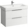 Kúpeľňová skrinka pod umývadlo Laufen Base 81x53x44 cm biela lesk H4023921102611