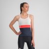 Sportful SNAP dámske tielko white galaxy blue XS