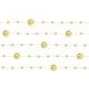 Perlové girlandy PartyDeco GP24 130 cm, zlaté, 5 ks