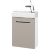 Dreja Skrinka pod umývadlo HOST SZD 40 - N01 Biela lesk / Úchytka T06 / N07 Stone / Levé