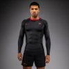 Rashguard Venum x Roger Gracie Signature – dlhé rukávy – Black/Red Velikost: M