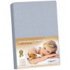 BELLATEX s.r.o. KL7:Jersey s elastanom plachta 120 × 200 342 svetlosivá