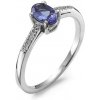 Blink-Blink Diamantový prsteň s Tanzanitom 2214BTaG