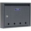 Poštová schránka euroschránka, vhadzovacia Rottner čierna