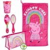 Peppa Pig Toiletry Bag hrebeň 1 ks + uterák 29x48 cm + téglik 1 ks + toaletná taška 1 ks