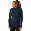WEDZE Dámske lyžiarske spodné tričko 1/2 500 zips námornícke modré XL