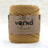 VEL'KÁvlna bavlněná šňůra na háčkování 3mm Hořčice