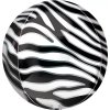 Fóliový balónik gule Zebra 40 cm