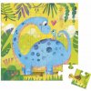 Janod Blahoželanie k narodeninám s puzzle Mama a baby Dinosaurus