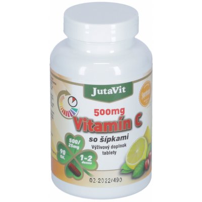 JutaVit Vitamín C 500 mg so šípkami 90 tabliet