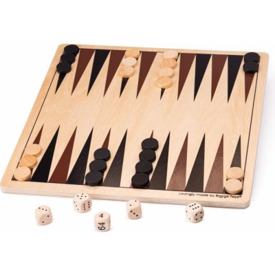 Bigjigs Toys Dřevěný backgammon