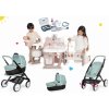 Set domček pre bábiku Large Doll's Play Center Natur D'Amour Baby Nurse Smoby a kočík trojkombinácia Maxi Cosi a zdravotnícky kufrík