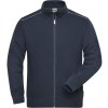 James & Nicholson Mikina JN 894 Solid na zip, pánská COT02089400300-navy Navy XS