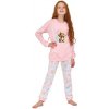 Bavlnené dievčenské pyžamo Cornette Young Star sv.ružové veľkosť 134/140