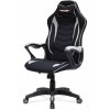 Autronic HERNÉ A KANCELÁRSKE KRESLO - čierno-šedé - 67 x 122-128 x 65 cm, plast + textil