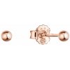 Pozlátené strieborné náušnice kôstky malinká gulička 61013 Rose Gold