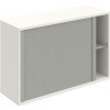 Hobis Policová skriňa Strong L, 120x76,8x40 cm, sivá/biela
