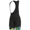 Alé Cycling letné cyklistické nohavice SOLID Tropika Lady dámske čierne/zelené 2XL