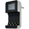 Solight nabíjačka s LCD displejom, AC 230V, 450mA, 4 kanály, AA / AAA, riadená mikroprocesorom (DN25)
