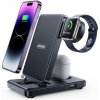 Joyroom JR-WQS02 bezdrôtová nabíjačka na iPhone / Apple Watch / AirPods, čierna