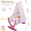 Postieľka pre bábiku SM24015 Baby Nurse koliska s baldachynom 84*36*58 cm