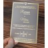 Mliečne svadobné oznámenie s metalickou zlatou 86 - Číslo stolov (kartička na stoly) 21662