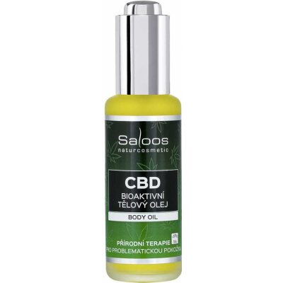 CBD Bioaktívny telový olej Saloos Obsah: 50 ml